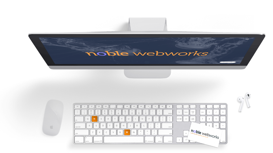 Noble Webworks on an iMac computer